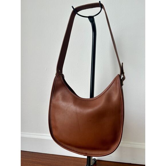 Vintage 90s COACH Becket Crescent Hobo Bag 9920 Shoulder Bag Purse Leather Read! - Picture 2 of 16